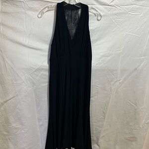 Evan Picone Elegant Black Lace back Dress